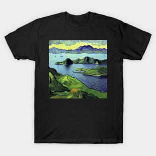 Komodo Island in Van Gogh's style T-Shirt